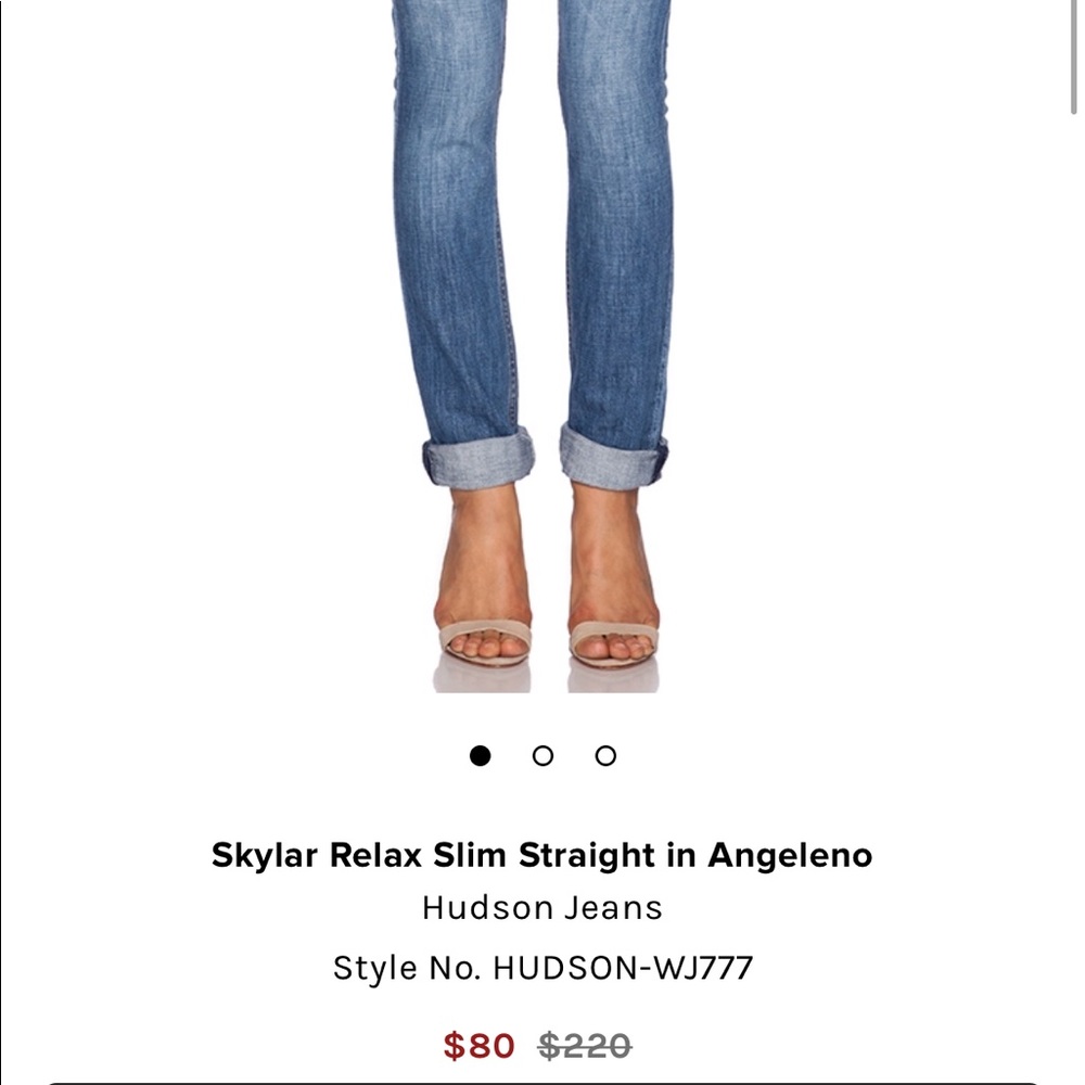 HUDSON jeans size 25 skylar slim straight 🔥